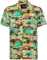 Košile AOP Tropical Sea, King Kerosin, Košile s krátkým rukávem